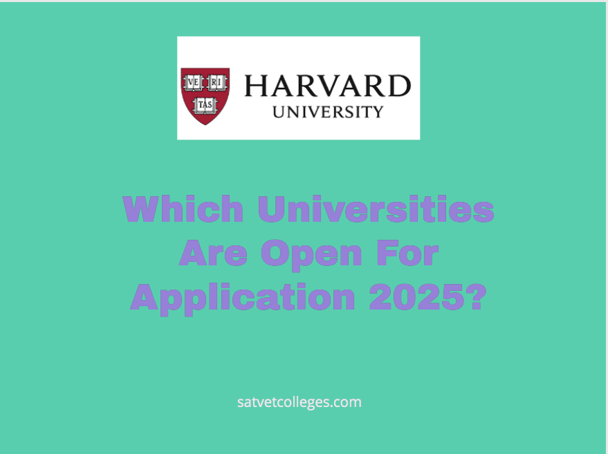 Which Universities Are Open